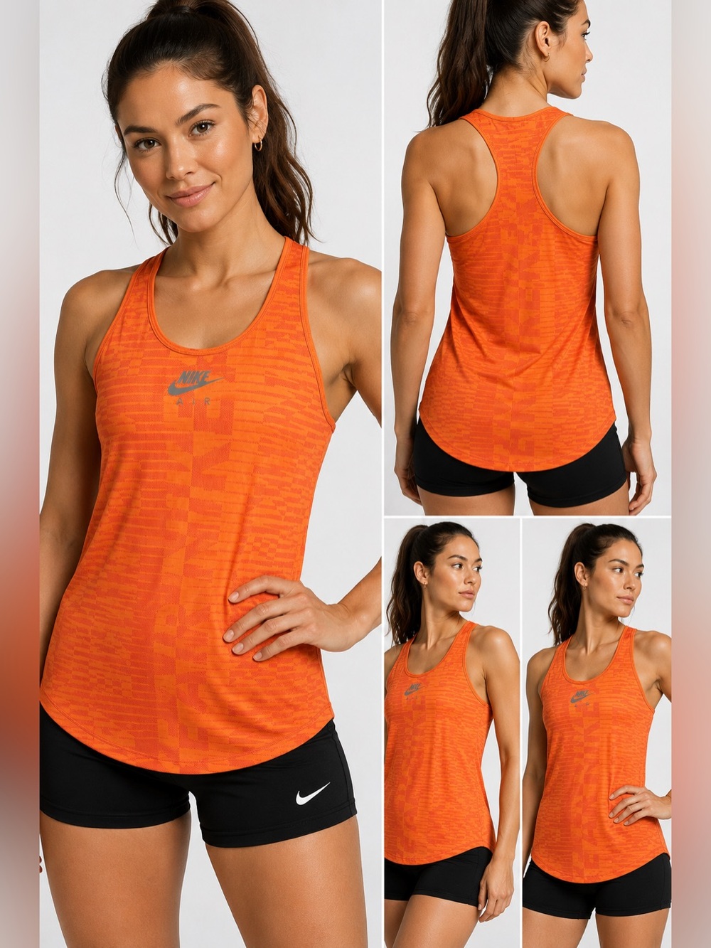 Nike Air Dri-FIT Racerback Tank Top – Women’s Small – Bright Orange